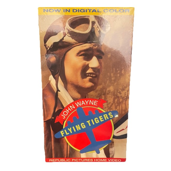 Other - John Wayne Flying Tigers 1990 VHS‎ Digital Color Sealed